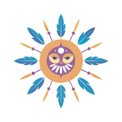 Mystic Angelic Sun Moon Mandala