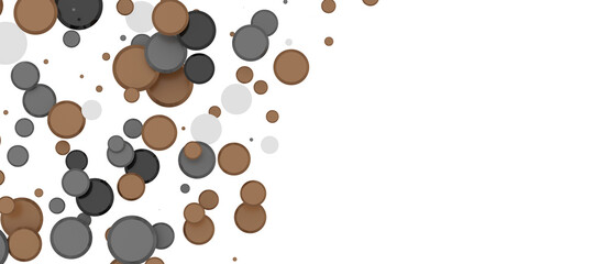 Radiant Revelry: Enthralling 3D Illustration of Shining gold Confetti