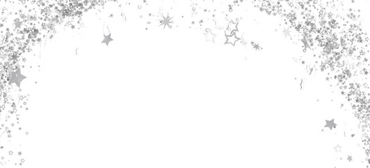 Sparkling silver stars border perfect for holiday cards, invitations, and more.  Download now!