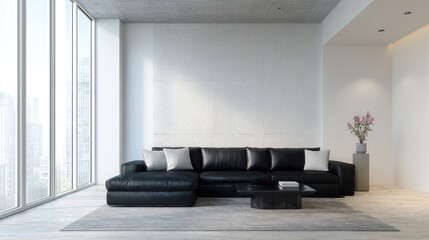 Modern apartment living room interior design