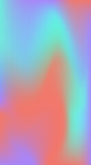 Vibrant neon turquoise, coral and purple smooth holographic gradient background for modern digital art, futuristic design, UI, wallpaper or web headers.