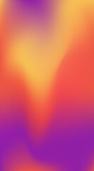 Vibrant neon purple, red and yellow smooth holographic gradient background for modern digital art, futuristic design, UI, wallpaper or web headers.