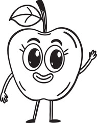 apple cartoon character