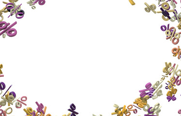 Blurred sale background. 3d