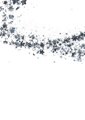 Plummeting Christmas Sparkles: Captivating 3D Illustration of Descending Holiday Star Glitters