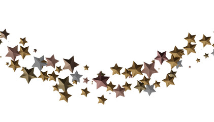 Elegant design with gold, silver stars. Perfect for holidays, celebrations, and more.
