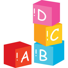 Alphabet Block Illustration