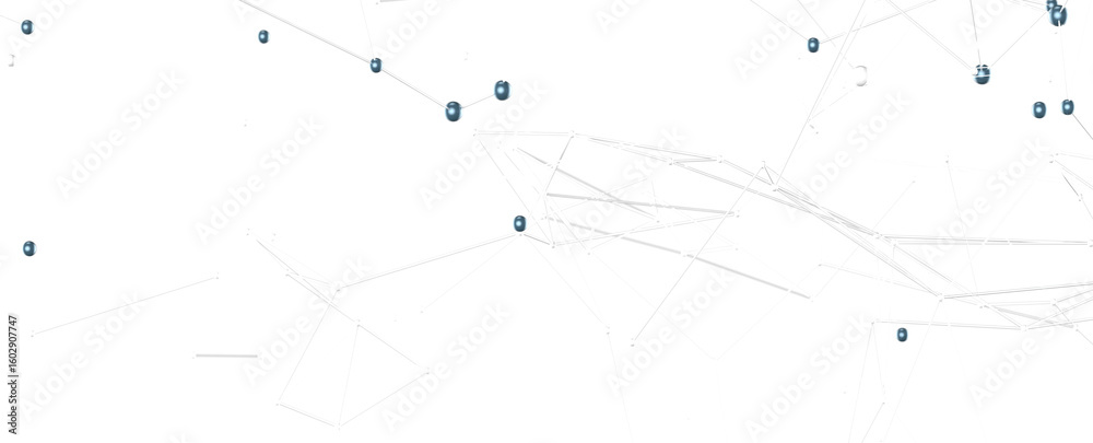 Poster abstract background image of a network connection with nodes and lines. perfect for technology and c