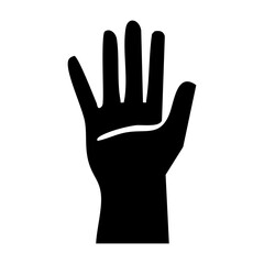 vector hand silhouette