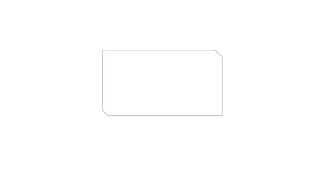 Rectangle Vector Outline Icon Design.  rectangle shape, commonly used in graphic design, UI layouts, framing, or interface elements. Ideal for basic shape representation in digital or print media.
