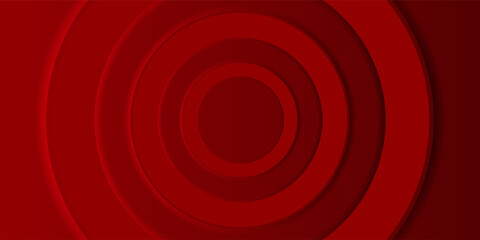 bold red abstract background with a circular gradient design and depth effect. It conveys energy, power, and modernity, making it ideal for branding, marketing,
