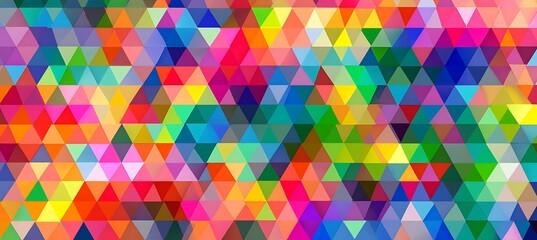 Bright multicolor triangles forming a vivid mosaic 