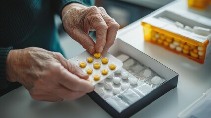 Elderly Patient Taking Parkinson's Medication