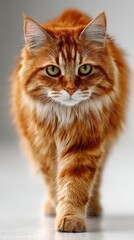 Obraz premium Elegant Ginger Cat with Striking Green Eyes