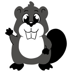 Beaver vector art design