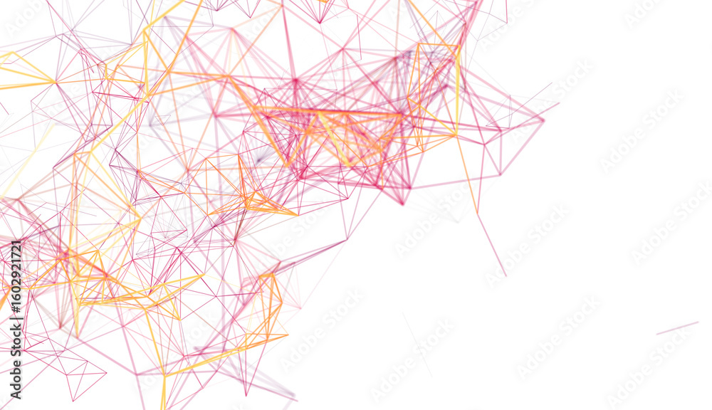 Poster modern abstract background with network connection lines. ideal for technology, data, and communicat