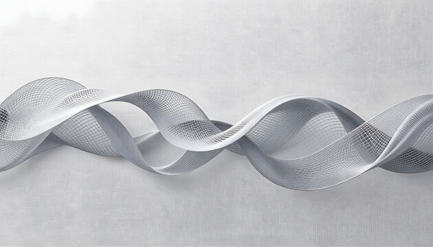 Abstract White and Grey Wavy Lines Background for Modern, Technology, and Elegant Design