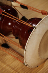 This is a traditional Korean musical instrument, Janggu.
