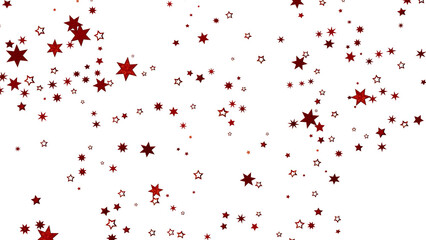 A scattering of red stars on a white background. Perfect for holidays, celebrations, and more!