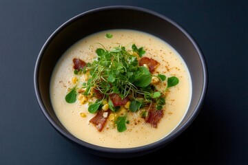 Symphony of flavors a deconstructed sweet corn soup by Grant Achatz presents culinary art
