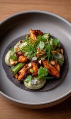 Taco tuesday treat featuring chef Gabriela Camara's creative octopus plate