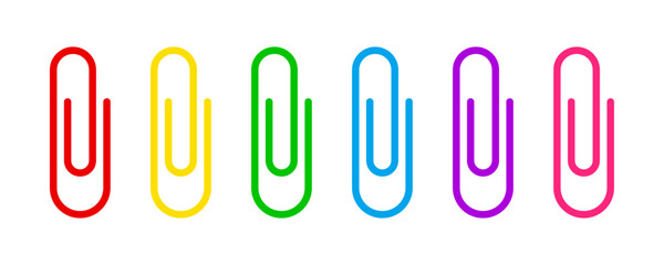 Colorful paper clips