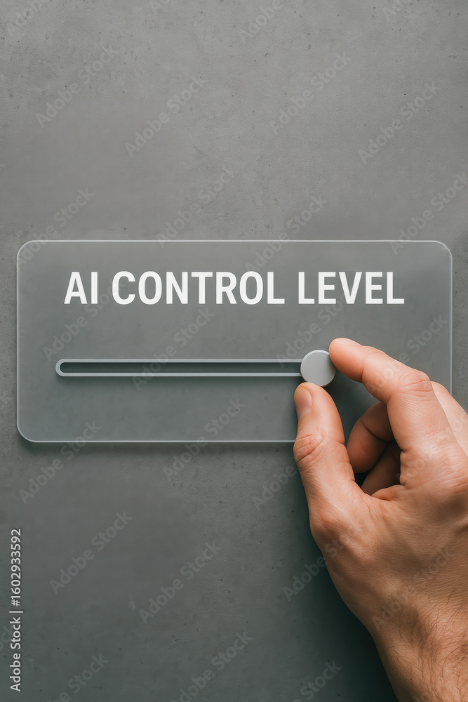 Poster ai control level empowers digital user interaction with decision technology embracing advanced desig