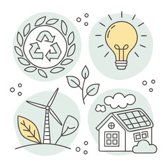 Ecofriendly living and renewable energy concepts.