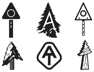 APPALACHIAN TRAIL SYMBOL SILHOUETTE © Muhammad