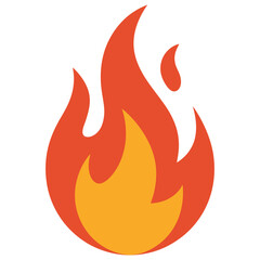 vector illustration of a fire