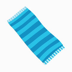 Blue striped beach towel stripes fabric
