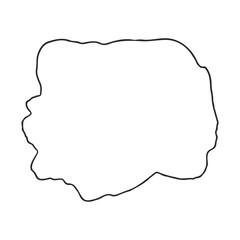 Obraz premium Simple outline map of nigeria showing borders – stock vector icon in line style