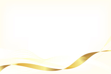 A sleek abstract illustration featuring elegant gold waves on a light gradient background, perfect for modern design projects.