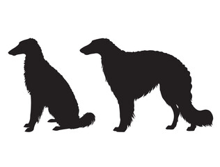 BORZOI DOG SILHOUETTE
