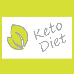 keto diet logo label emblem sticker, certified icon, vegan food diet.