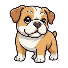 Obraz premium puppy cartoon cute dog illustrations