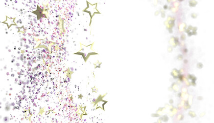 Beautiful background with golden stars and glitter. Perfect for celebrations!