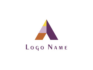 Premium letter A logo design., using popular color combinations in 2025