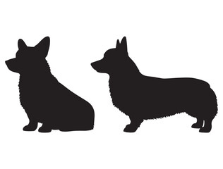 CORGI DOG SILHOUETTE