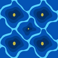 Seamless pattern with Turkish evil eye beads. Turkish tile. Oriental Ottoman  design background. Perfect for wallpapers, pattern fills, web page backgrounds, surface textures, textile