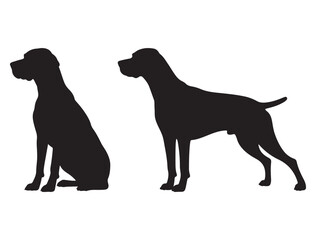 ENGLISH POINTER DOG SILHOUETTE