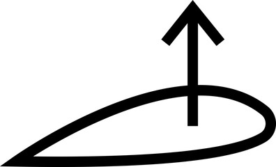 Aerodynamics line single icons, flight and air motion symbol collection, aviation and airflow isolated graphic group in minimal outline style, airplane, jet, thrust, lift, drag, streamline vector