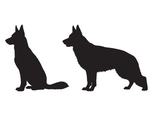 GERMAN SHEPHERD DOG SILHOUETTE
