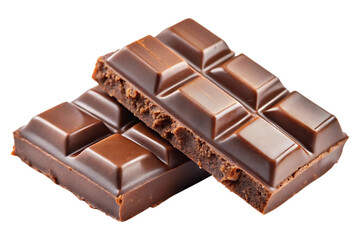 slice of chocolate image isolated on a transparent