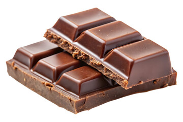slice of chocolate image isolated on a transparent background