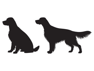 IRISH SETTER DOG SILHOUETTE