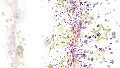 Naklejka premium Beautiful image of golden stars and sparkles, perfect for celebratory designs.