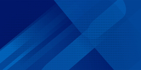 Obraz premium Abstract blue background with glowing geometric lines. Modern blue gradient square shape design. Futuristic technology concept. Suit for brochure, corporate, website, poster, banner, cover modern