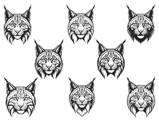 LYNX HEAD SILHOUETTE