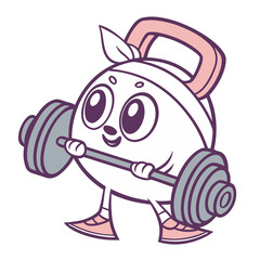 holding dumbbell
